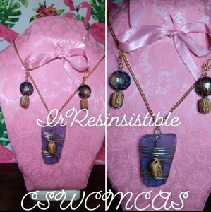 Indian Village 💮 Handmade necklace and earrings set